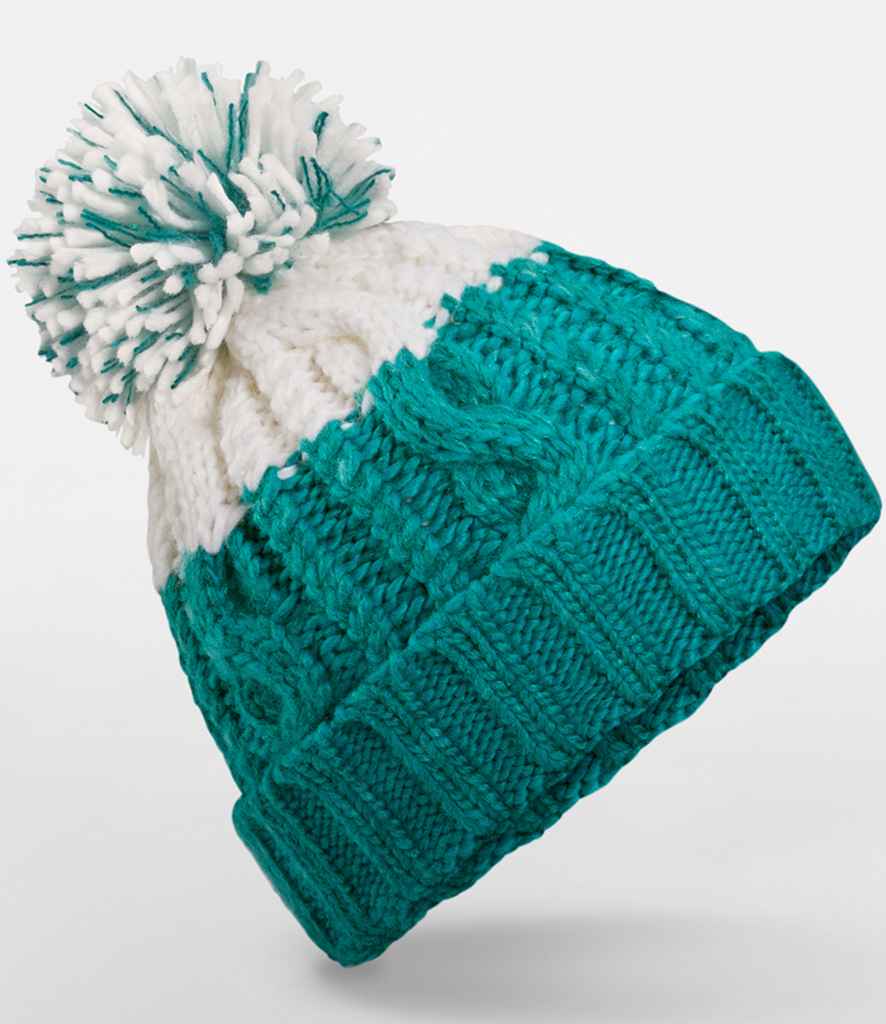 Beechfield Apres Beanie | Emerald/Soft White