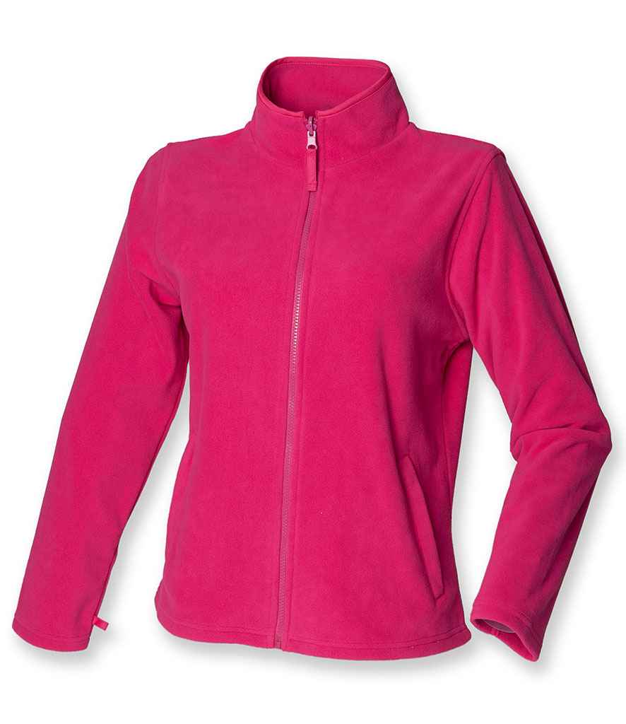 Henbury Ladies Micro Fleece Jacket Fuchsia The Workwear Place