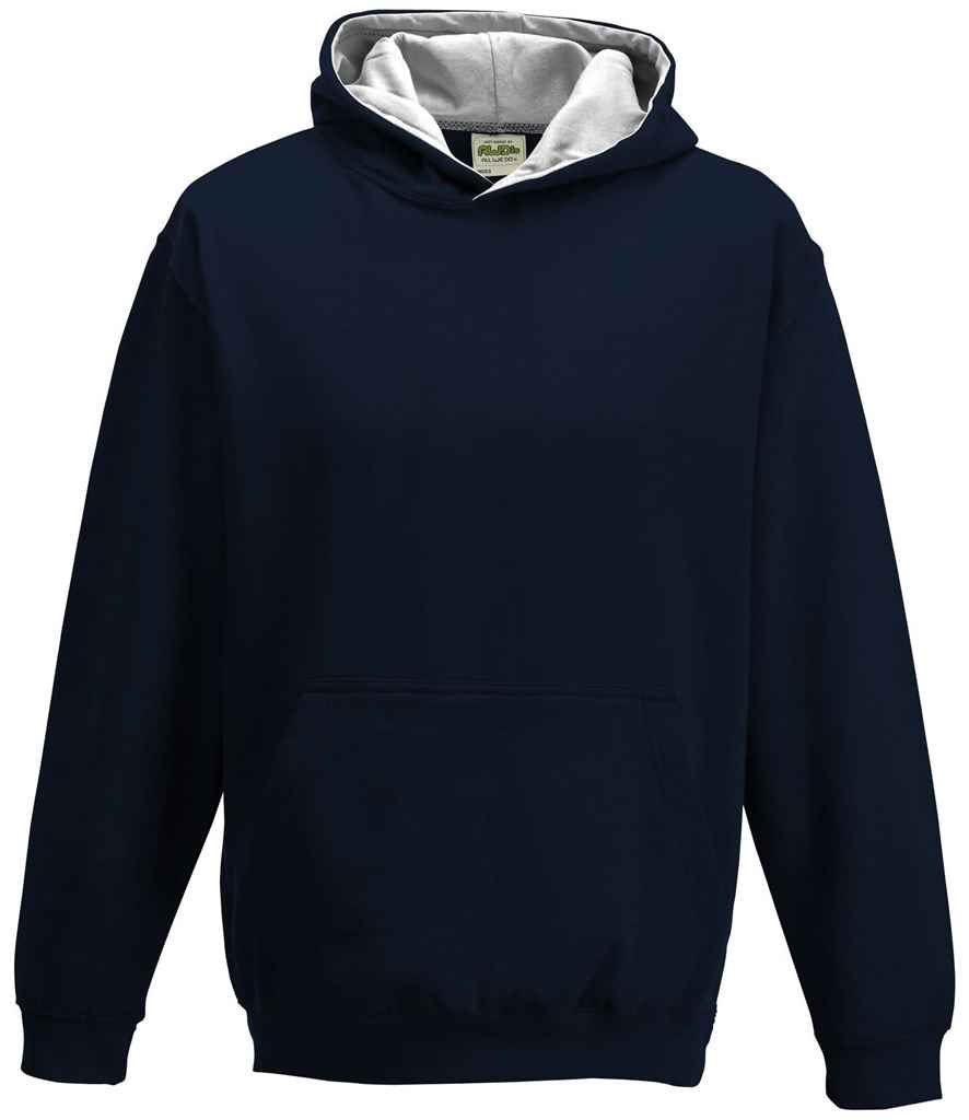 JH003B New French Navy/Heather Grey Front