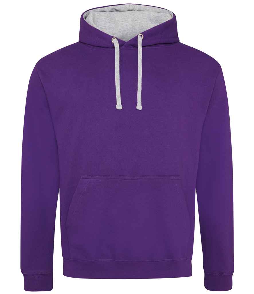 JH003 Purple/Heather Grey Front