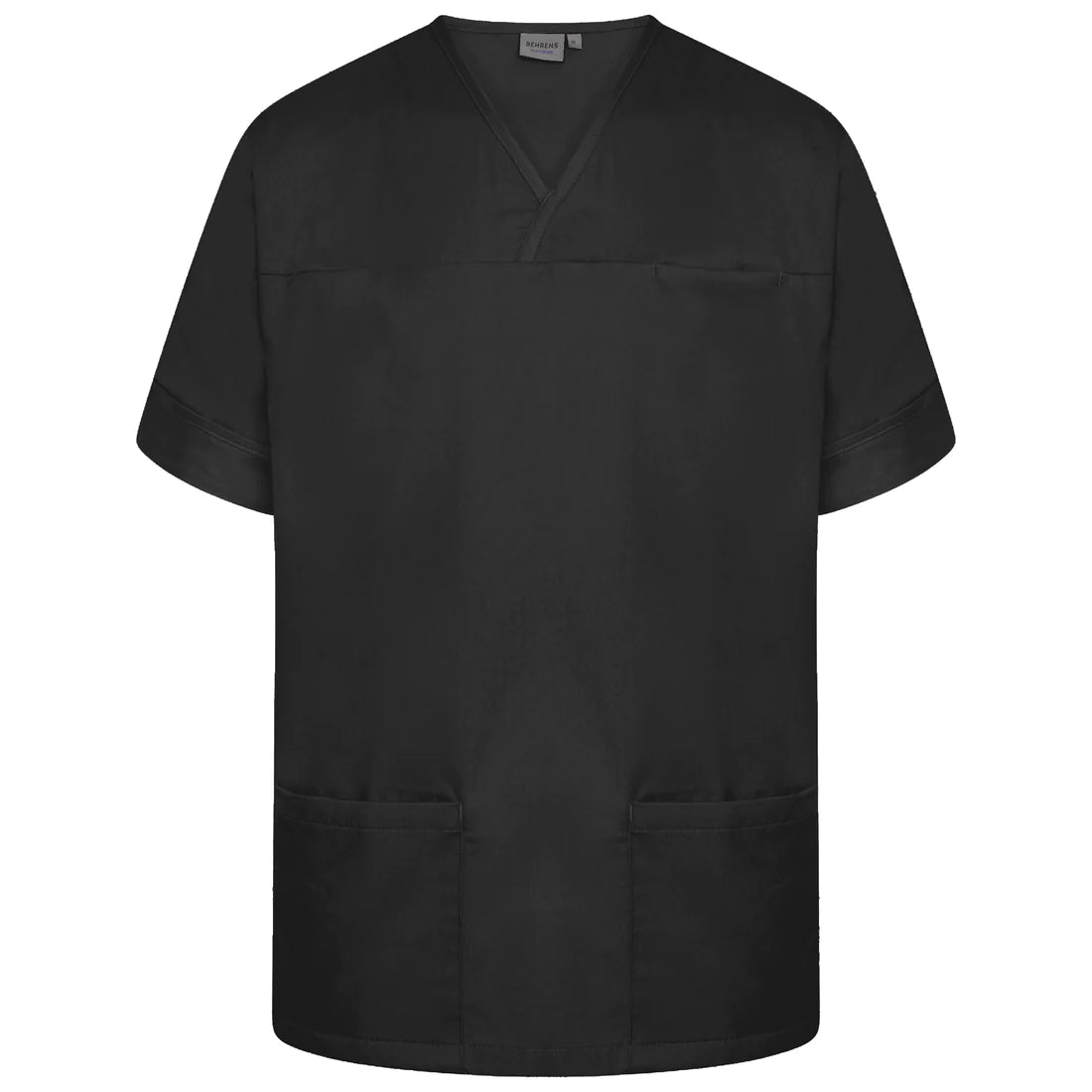 Black Plain Smart Scrub Top - NSTP