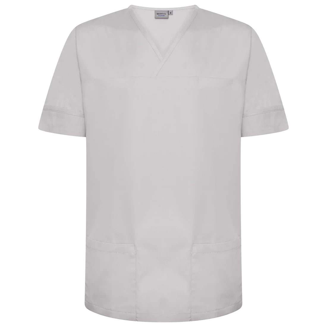 Grey Plain Smart Scrub Top - NSTP