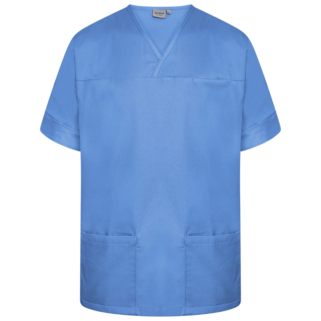 Hospital Blue Plain Smart Scrub Top - NSTP