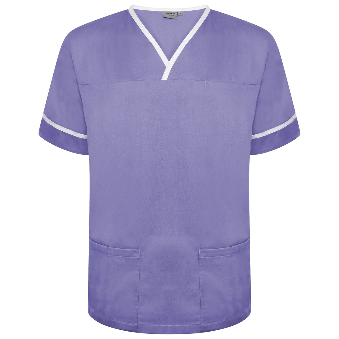 Lilac/White Contrast Smart Scrub Top - NSTT