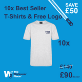 10x Best Seller T-Shirts with Free Logo