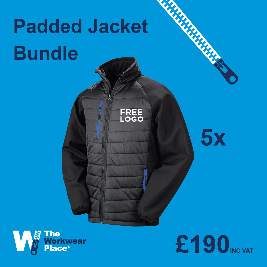 5x Result padded Jackets